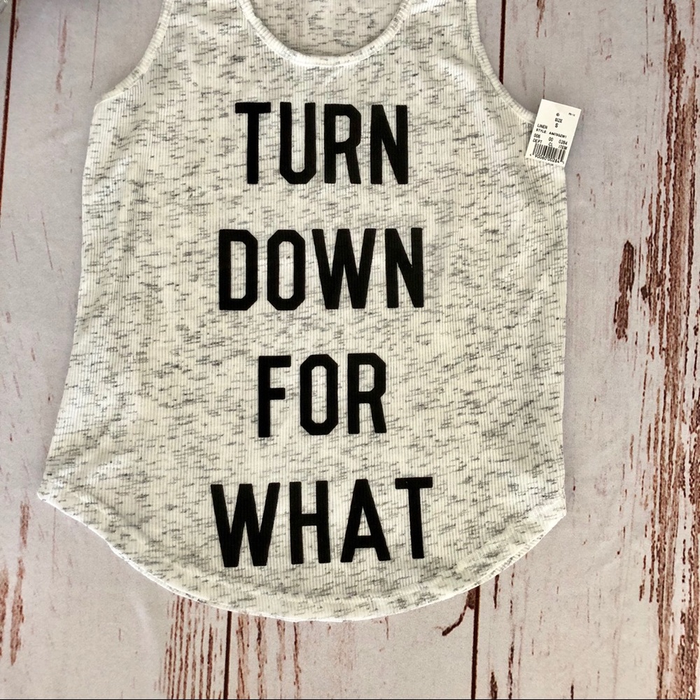 πΏHPπΏ Turn Down for What Workout Tank NWT - Picture 4 of 5